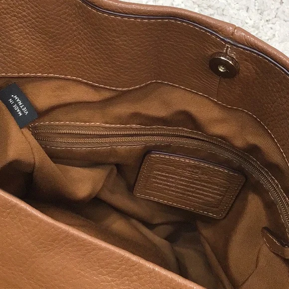 Coach Madison Phoebe cognac shoulder bag